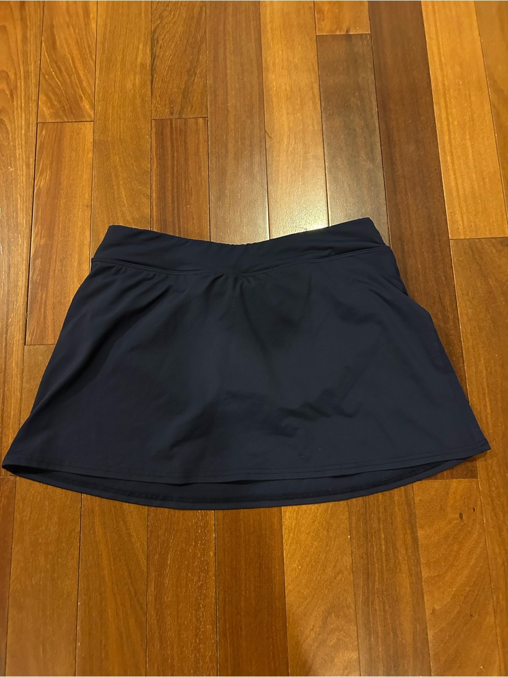 Lands' End Navy Athletic Skirt with Built-In Liner size 4